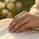 Load image into Gallery viewer, 925 Sterling Silver Peridot Ring for Women | Gemstone Jewelry