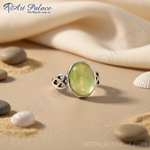 Load image into Gallery viewer, Anillo ovalado de peridoto en plata 925 para mujer | Joyería con piedras preciosas
