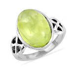 Load image into Gallery viewer, 925 Silver Peridot Oval Ring for Women | Gemstone Jewelry
