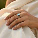 将图像加载到图库查看器中, 925 Silver Blue Topaz Ring for Women | Gemstone Jewelry