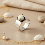 Load image into Gallery viewer, Silver Ring with Yellow Gemstone | Women's Ring | Gift for Her