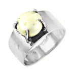 将图像加载到图库查看器中, Silver Ring with Yellow Gemstone | Women's Ring | Gift for Her