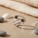 Load image into Gallery viewer, 925 Silver Garnet Gemstone Ring for Women | Gift Jewelry