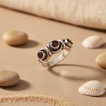 Load image into Gallery viewer, 925 Silver Garnet Gemstone Ring for Women | Gift Jewelry