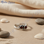 Load image into Gallery viewer, 925 Silver Garnet Ring for Women | Gemstone Jewelry Gift