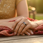 Load image into Gallery viewer, 925 Silver Garnet Gemstone Ring for Women | Statement Jewelry