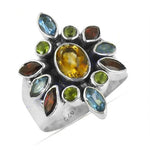 Load image into Gallery viewer, 925 Silver Gemstone Ring for Women | Cocktail Ring