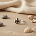 将图像加载到图库查看器中, 925 Silver Smoky Quartz Ring for Women | Daily Wear