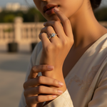 将图像加载到图库查看器中, 925 Silver Oval Cut Ring for Women | Gift for Her