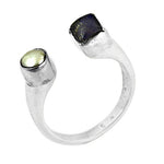将图像加载到图库查看器中, 925 Silver Open Ring with Gemstone | Unique Jewelry for Women