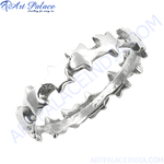 将图像加载到图库查看器中, Sterling silver star ring, elegant and stylish jewelry for women, detailed design and craftsmanship.