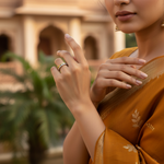 Load image into Gallery viewer, Silver and gold plating Spinner Ring for Women | Anxiety Relief Ring