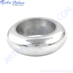 Load image into Gallery viewer, Silver chunky dome ring, perfect for daily wear or gifting.