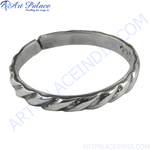 Load image into Gallery viewer, 925 sterling silver twisted rope ring for women, elegant daily wear jewelry.