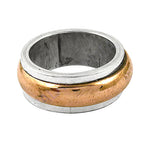 Load image into Gallery viewer, Silver and Copper Spinner Ring for Women | Anxiety Relief