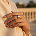 将图像加载到图库查看器中, Silver Crossover Ring for Women | Modern Minimalist Jewelry