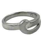 将图像加载到图库查看器中, Silver Crossover Ring for Women | Modern Minimalist Jewelry