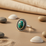 将图像加载到图库查看器中, 925 Sterling Silver Turquoise Ring for Women | Gemstone Jewelry