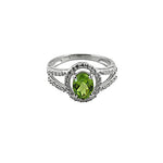 将图像加载到图库查看器中, 925 Sterling Silver Peridot Ring for Women | Gemstone Jewelry