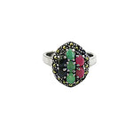 Load image into Gallery viewer, 925 Silver Multi-Gemstone Ring for Women | Cocktail Ring