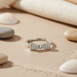 将图像加载到图库查看器中, 925 Silver Bow Ring for Women | Dainty Minimalist Jewelry