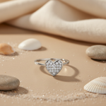 将图像加载到图库查看器中, 925 Silver Heart Ring with Cubic Zirconia | Women's Jewelry