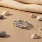 将图像加载到图库查看器中, Silver Diamond Ring for Women | Engagement Ring | Gift