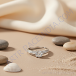 Load image into Gallery viewer, Silver Ring with Cubic Zirconia | Women's Engagement Ring