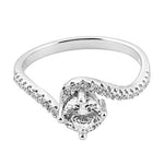 将图像加载到图库查看器中, Silver Solitaire Engagement Ring | Round Cut Diamond | For Her