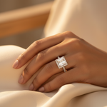 将图像加载到图库查看器中, 925 Silver Princess Cut Ring | White Cubic Zirconia | For Women