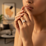 将图像加载到图库查看器中, 925 Silver Cubic Zirconia Ring for Women | Engagement Gift