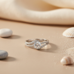 将图像加载到图库查看器中, Silver Solitaire Engagement Ring | Round Cut Diamond | For Women