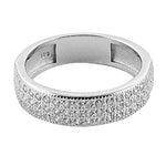 将图像加载到图库查看器中, 925 Silver Cubic Zirconia Pave Ring for Women | Gift Jewelry