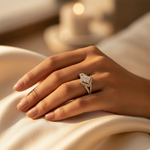 将图像加载到图库查看器中, 925 Silver Princess Cut Diamond Ring for Women | Gift Jewelry