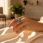 Load image into Gallery viewer, 925 Silver Turquoise Ring for Women | Gemstone Jewelry Gift