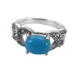 Load image into Gallery viewer, 925 Silver Turquoise Ring for Women | Gemstone Jewelry Gift