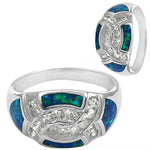 Load image into Gallery viewer, 925 Silver Opal Inlay Ring for Women | Gemstone Jewelry