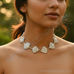 Load image into Gallery viewer, Pendientes de hoja de plata | Decorados con cristales | Para mujer