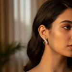 Load image into Gallery viewer, Pendientes de botón de oro con cristales en forma de X para mujer | Joyería de moda