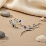 Load image into Gallery viewer, 925 Silver Sapphire Earrings Set for Women | Luxury Jewelry Gift