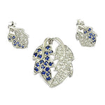 Load image into Gallery viewer, 925 Silver Blue Sapphire Leaf Jewelry Set | For Women