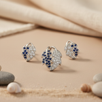 Load image into Gallery viewer, 925 Silver Blue Sapphire Leaf Jewelry Set | For Women