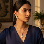 Load image into Gallery viewer, gold plating Crystal Stud Earrings & Pendant Set | Women's Jewelry Gift