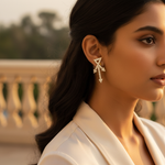 Load image into Gallery viewer, Gold-Tone Crystal Arrow Earrings & Brooch Set | Gift for Her