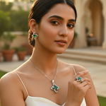 Load image into Gallery viewer, 925 Silver Emerald Jewelry Set for Women | Gift Idea