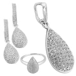将图像加载到图库查看器中, 925 Silver Cubic Zirconia Jewelry Set for Women | Gift