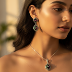 Load image into Gallery viewer, 925 Silver Gemstone Ring & Earrings Set | Women's Jewelry