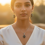 Load image into Gallery viewer, 925 Silver Gemstone Ring & Earrings Set | Women's Jewelry Gift