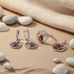 Load image into Gallery viewer, 925 Silver Ruby Jewelry Set for Women | Gift Idea