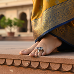 将图像加载到图库查看器中, 925 Silver Gemstone Toe Rings | Women's Daily Wear Jewelry